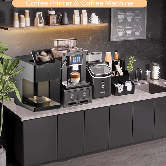 Evebot Coffee Machine - Making Lattes and Art