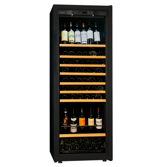 Cellier EuroCave La Première Medium – cave à vin haut de gamme 141 bouteilles avec clayettes en bois et écran digital