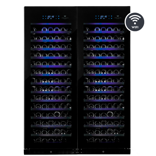 Black Pearl Series Dual Zone Cellar for 388 Bottles