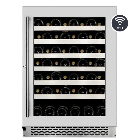 Wine Cell'R 54-bottle Titanium Collection cellar.