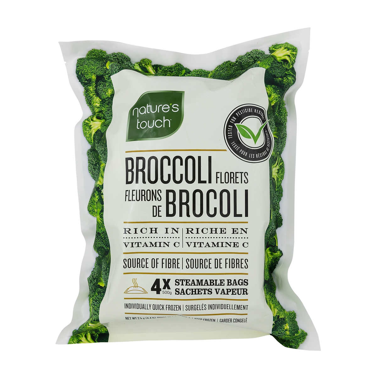 Nature’s Touch - Sac de fleurons de brocoli surgelés de 2 kg - VitaMenu
