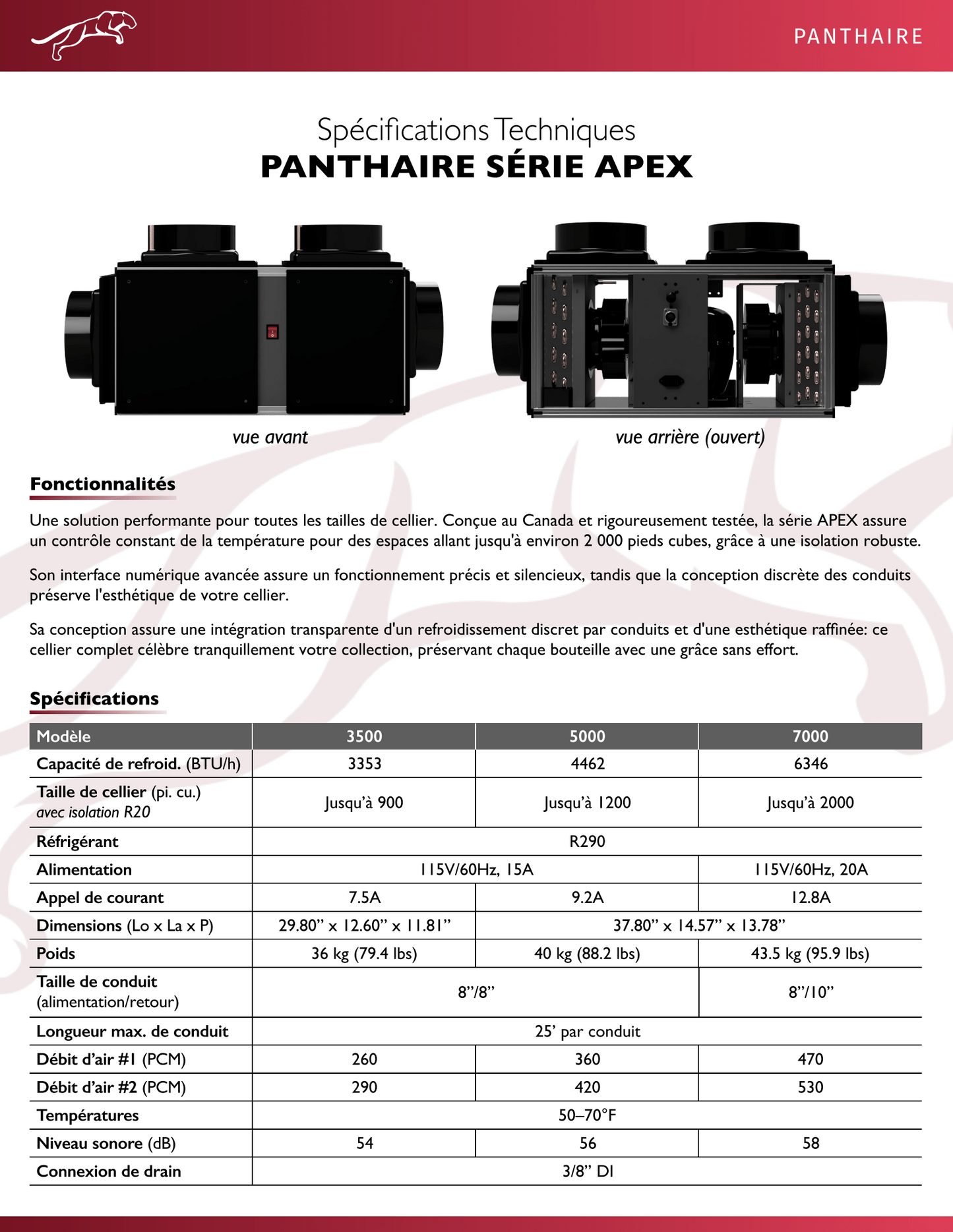 PANTHAIRE AIR CONDITIONER