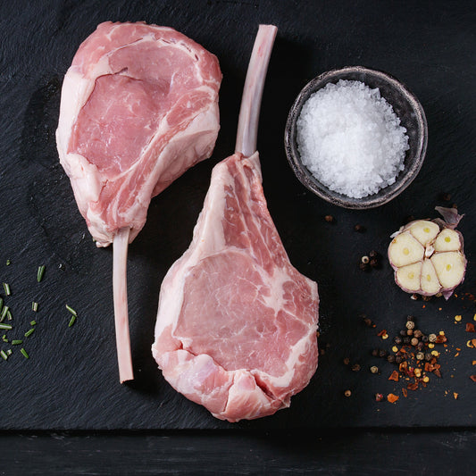 Côtelettes de veau de lait 2 pouces avec os coupe hotel | 8 unités - VitaMenu