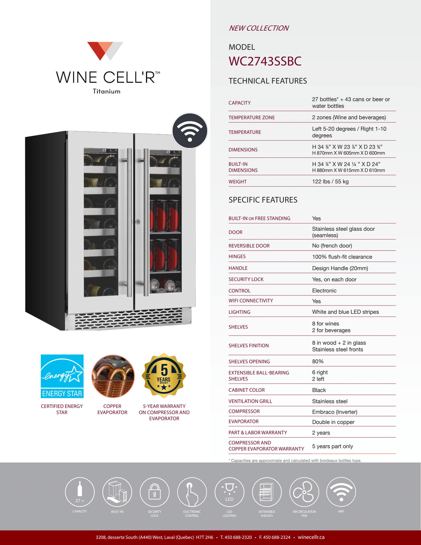Wine Cell’R Titanium Collection