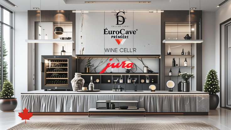 Série Black Pearl Cellier à double zone pour 388 bouteilles - Cellier Dépot 