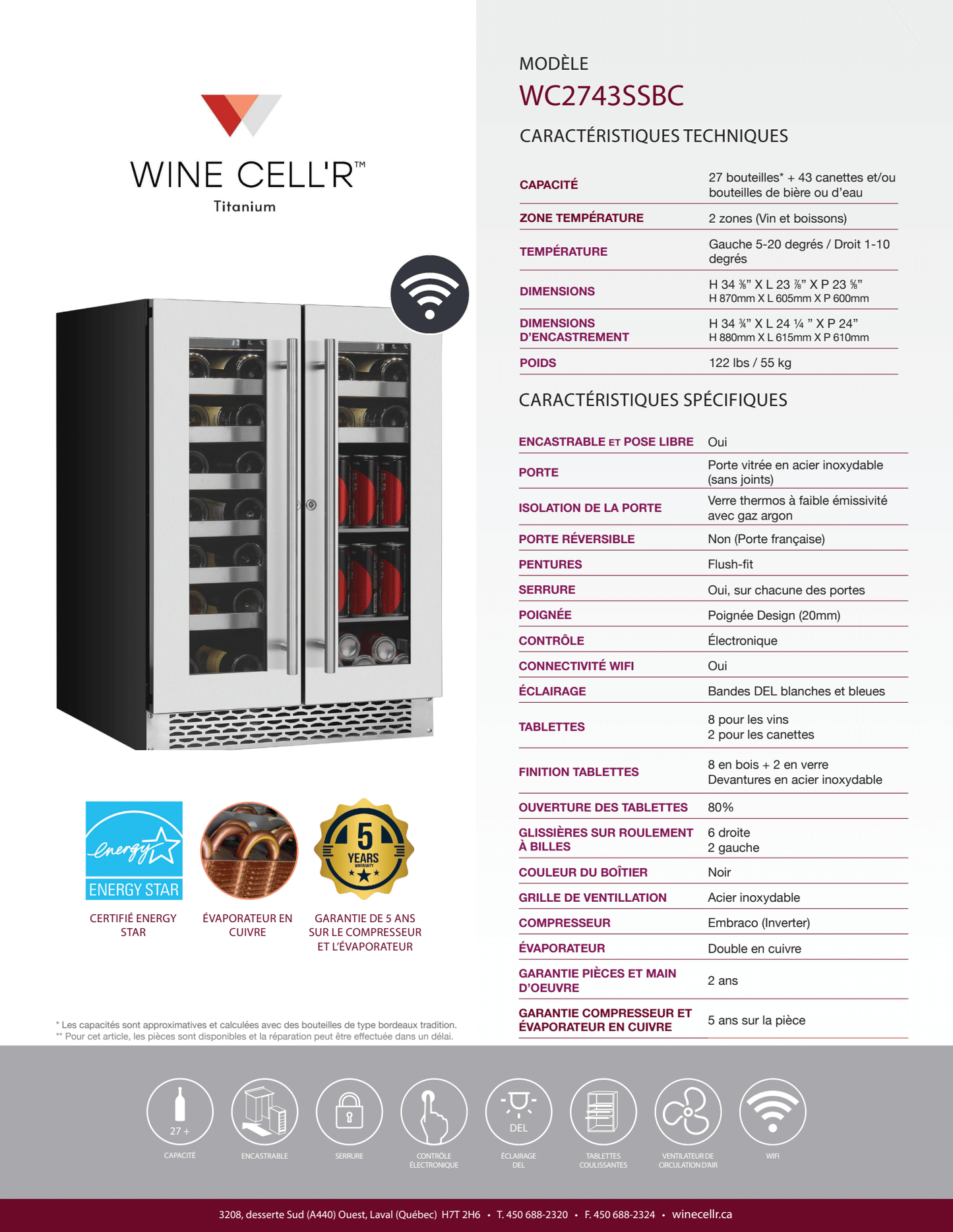 Wine Cell’R Titanium Collection - Cellier Dépot 